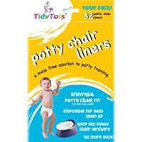 Los mejores  - Cobertores Desechables para Bacinilla Tidy Tots – Paquete Económico – Ajuste Universal a Bacinillas (se ajusta a la ma…